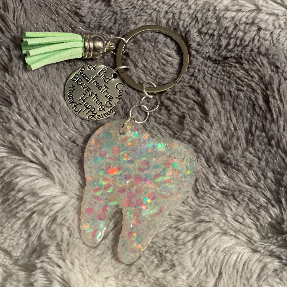 Tooth keychain